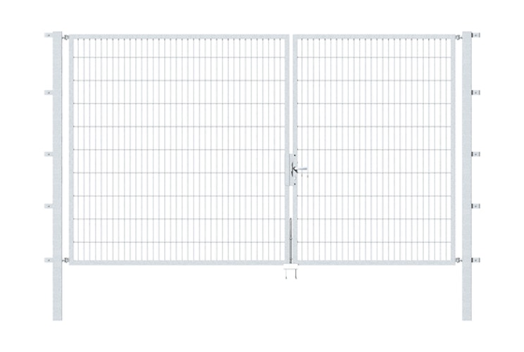 Alberts® Doppeltor Flexo,feuerverzinkt,lichte BxH3500x2000,PF80x80/2700mm 648046