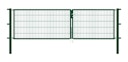 Vorschaubild Alberts® Doppeltor Flexo,fvz.grün Kst.b.RAL 6005,lichte BxH3500x1000,PF80x80/1700mm 648268