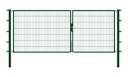 Vorschaubild Alberts® Doppeltor Flexo,fvz.grün Kst.b.RAL 6005,lichte BxH3500x1400,PF80x80/2100mm 648282