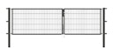Vorschaubild Alberts® Doppeltor Flexo,fvz.anthr.Kst.b.RAL 7016,lichte BxH3500x1000,PF80x80/1700mm 648596