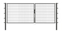 Vorschaubild Alberts® Doppeltor Flexo,fvz.anthr.Kst.b.RAL 7016,lichte BxH3500x1400,PF80x80/2100mm 648640