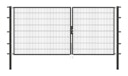 Vorschaubild Alberts® Doppeltor Flexo,fvz.anthr.Kst.b.RAL 7016,lichte BxH3500x1600,PF80x80/2300mm 648657