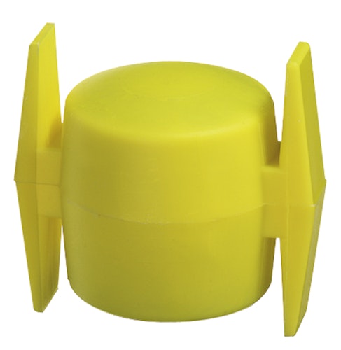 Alberts® Kreuzkopf für Wäschepfähle, Kst. gelb, für Rohr: ⌀42 mm 654276