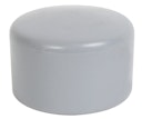 Vorschaubild Alberts® Pfostenkappe für  runde Metallpfosten, Kunststoff, grau, ⌀42 mm 654436