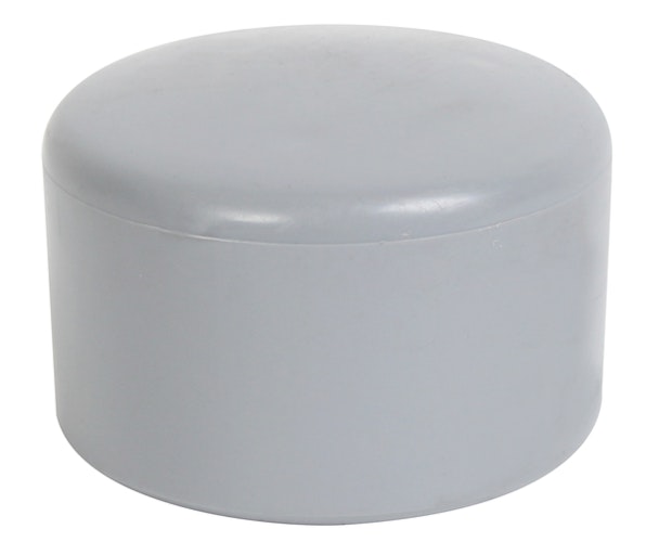 Alberts® Pfostenkappe für  runde Metallpfosten, Kunststoff, grau, ⌀42 mm 654436