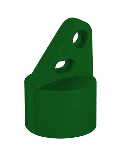 Alberts® Strebenkappe, Aluminium, grün Kst.b. RAL 6005, für Pfosten ⌀34 mm 655105