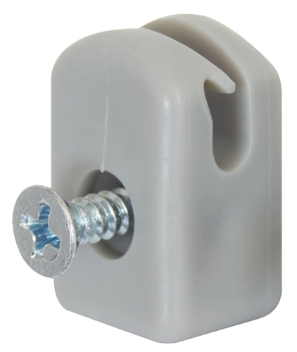 Alberts® Spanndrahthalter mit Schraube, Kst., grau 655976