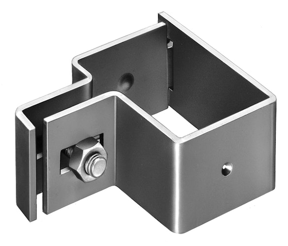Alberts® Endschelle für Vierkantpfosten,feuerverzinkt,für Pfosten 60x40 mm 656805