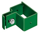Vorschaubild Alberts® Endschelle für Vierkantpfosten,verzinkt,grün Kst.b,für Pfosten 60x40 mm 656812