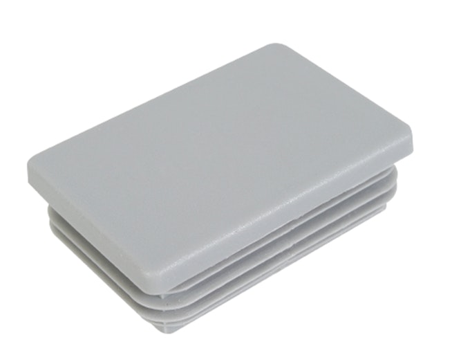 Alberts® Pfostenkappe für Vierkant-Metallpfosten, Kunststoff, grau, 60x40 mm 657765
