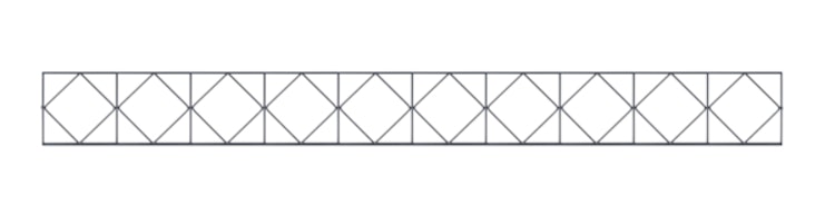 Alberts® Dekorelement Design Bergen, verzinkt, anthrazit RAL 7016,BxH 2000 x 200 mm 665227