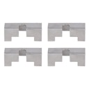Vorschaubild Alberts® Stabilisator für Dekorelemente, Edelstahl, LxBxH: 50x20x17mm, 4 Stück 665241