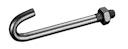 Vorschaubild Alberts® Hakenschraube zur Befestigung Doppelstab-Gittermatten,fvz,M8x90,f.PF⌀60/60x40mm 672515