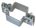 Vorschaubild Alberts® Mittelschelle für Vierkantpfosten,feuerverzinkt,für Pfosten 60x40 mm 680206