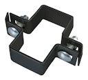 Vorschaubild Alberts® Mittelschelle für Vierkantpfosten,verzinkt,anthrazit Kst.b,für Pfosten 80x40mm 680282