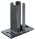 Vorschaubild Alberts® Pfostenträger f.Eckpfosten Doppelstab-Gittermatten,anth,z.Aufschraub.f.60x60mm 