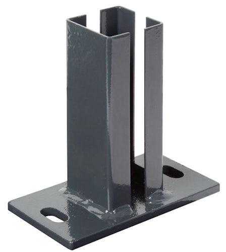 Alberts® Pfostenträger f.Eckpfosten Doppelstab-Gittermatten,anth,z.Aufschraub.f.60x60mm 