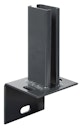 Vorschaubild Alberts® Pfostenträger f.Zaunpf.Doppelstab-Gittermatten/L-Steine,anth,z.Aufschr.f.60x40mm 686994