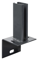 Alberts® Pfostenträger f.Zaunpf.Doppelstab-Gittermatten/L-Steine,anth,z.Aufschr.f.60x40mm 686994