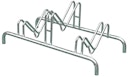 Vorschaubild Alberts® Mehrfach-Fahrradständer freist.,fvz, Einstellplätze 3, LxT 1000x515 mm 692636