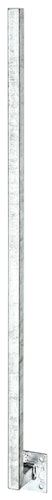 Alberts® Universalpfosten 70 mm Abstand feuerverzinkt zum Aufschrauben L 1150mm 