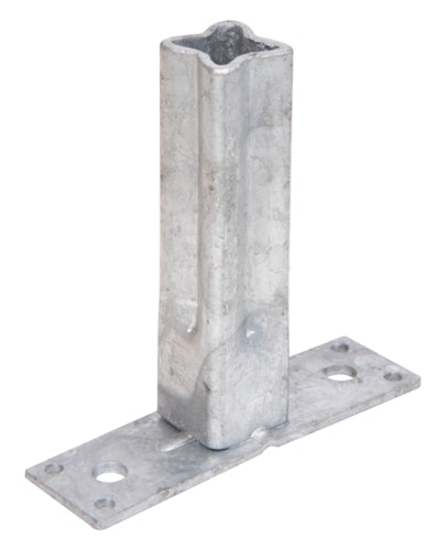 Alberts® Handlaufstütze für Universalpfosten feuerverzinkt Breite 104 mm Tiefe 30 mm 