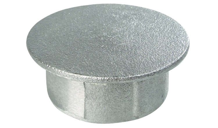 Alberts® Pfostenkappe fürAbsperrgittersystem Plus 7, Alu ⌀60 mm 774660
