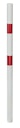 Vorschaubild Alberts® Absperrpf. Standard SK fvz.,weiß, 2 rote Ringe, z.Einb., Pf.⌀76 mm 782764