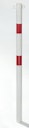 Vorschaubild Alberts® Absperrpf. Standard SK fvz.,weiß,2 rote Ringe,2 Ösen, z.Einb., Pf.⌀76 mm 782788