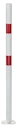 Vorschaubild Alberts® Absperrpf. Standard SK fvz.,weiß,2 rote Ringe, Aufschr., Pf.⌀76 mm 782917