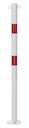 Vorschaubild Alberts® Absperrpf. Standard SK fvz.,weiß,2 rote Ringe, Aufschr.,Pf.⌀76 mm 782931
