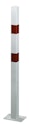 Vorschaubild Alberts® Absperrpf. Standard SK fvz.,weiß,2 rote Ringe, Aufschr.,Pf. 70x70 mm 783211