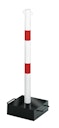 Vorschaubild Alberts® Absperrketteständer Outside weiß,2 rote Ringe,transportabel Pf.⌀60 mm 783242