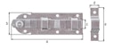 Vorschaubild Alberts® Fensterriegel Knopfgriff 80 x 26 x 10,5 mm Edelstahl 