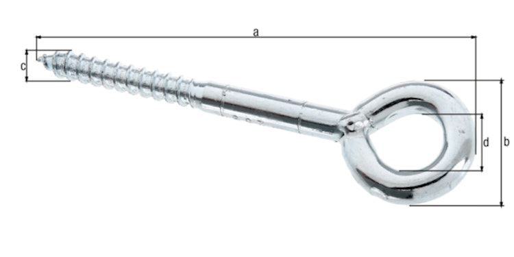 Alberts® Befestigungsring,galv.blau verzinkt,z.Einschrauben,Länge 170mm,Außenmaß ⌀47mm