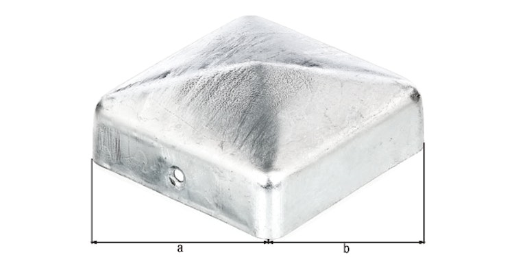 Alberts® Pfostenkappe für Holzpfosten flach feuerverzinkt LxB 70x70 mm 