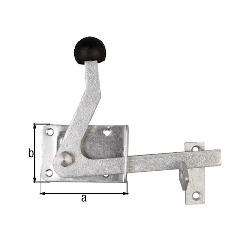 Alberts® Gartentorfalle feuerverzinkt Platten Breite 80 mm Höhe 55 mm 