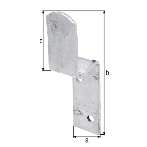Alberts® Zaunriegelhalter feuerverzinkt BxH 34x160 mm 
