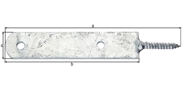 Zaunriegelhalter feuerverz. 215x150x30mm