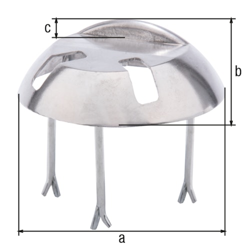 Alberts® Auflaufstütze Aluguss mit Langlöchern Durchmesser 205 mm Höhe 65 mm 