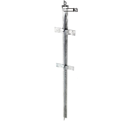 GAH ALBERTS Zaunpfosten T-Profil fvz. 40x40x1200 mm 1200/40/40 fvz