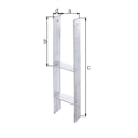 Vorschaubild Alberts® H-Pfostenträger 300x60x6mm Gesamtlänge 600mm für verschiedene Pfostenstärken