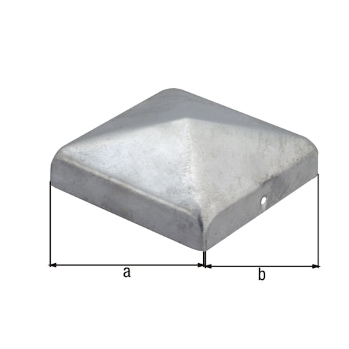 Alberts® Pfostenkappe für Holzpfosten flach feuerverzinkt LxB 100x100 mm 