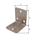 Vorschaubild Alberts DURAVIS® Schwerlast-Winkelverbinder mit Sicke 105x105x90mm