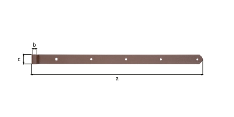 Alberts® DURAVIS® Ladenband gerade 800mm