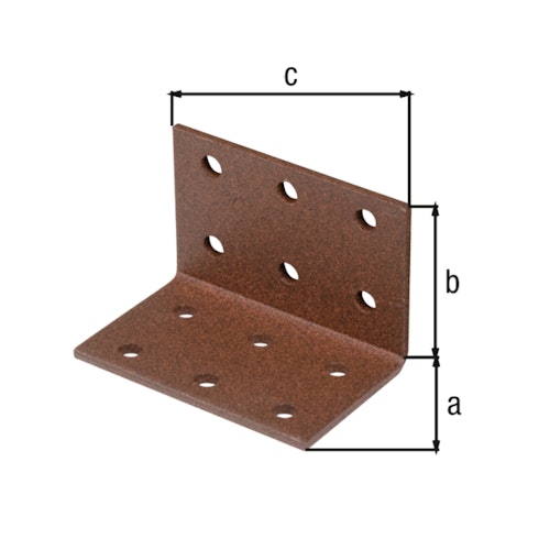 Alberts DURAVIS® Lochplattenwinkel 40x40x60mm