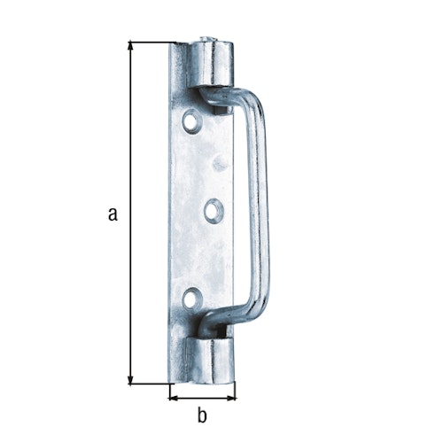 Alberts® Torgriff Typ St. Etienne galv. blau verzinkt Länge 127 mm Breite 30 mm 