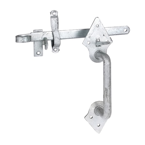 Alberts® Klinken-Set f. Flechtzaun-u.leichte Holztore feuerverzinkt L 260 mm 