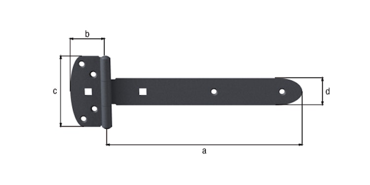 Alberts® Kreuzgehänge Ovado verz.,graphitgrau beschichtet Länge 391 mm 