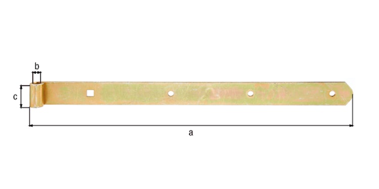 Alberts® Ladenband 400x30 mm ⌀10 mm gelbvz.